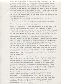 Overview of the aims of nursing staff