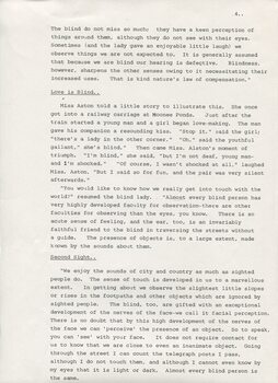 Reproduction of 'Life in the Dark' article about Tilly Aston