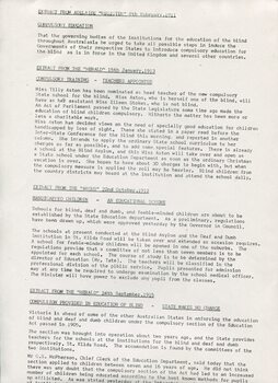 Newspaper extracts about various educational topics