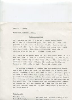 Article reprints and notes about fundraising