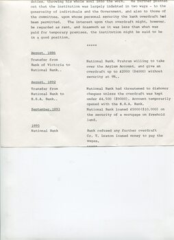 Article reprints and notes about fundraising