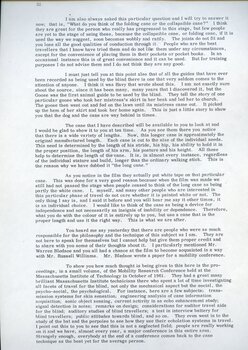 Dr Hoover's observations on confident mobility