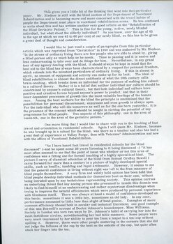 Dr Hoover's observations on confident mobility