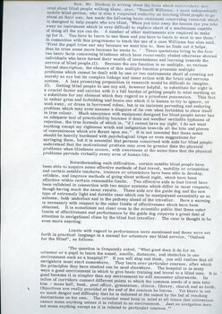 Dr Hoover's observations on confident mobility