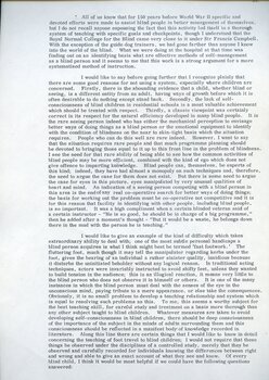 Dr Hoover's observations on confident mobility