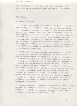 Study of Victorian era education for blind and low vision students