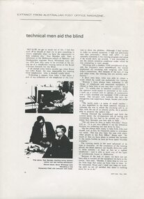 Article on blind switchboard operators