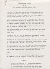 Chronological history of RVIB 1866-1970