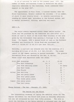 Chronological history of RVIB 1866-1970