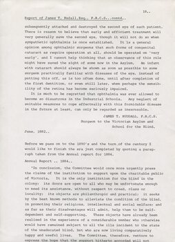 Chronological history of RVIB 1866-1970
