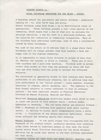 Overview of school and subjects taught