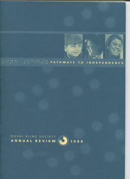 Front cover with three images of clients
