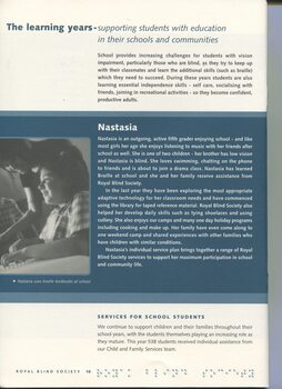 Image and brief biography of client Nastasia