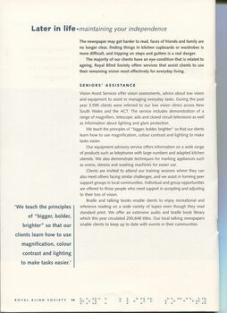 Discussion of services for people in later life