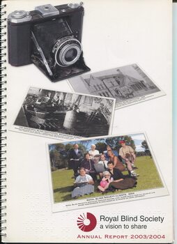Old camera, 1st building, workshop, people in parkland today