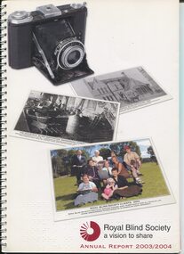 Old camera, 1st building, workshop, people in parkland today