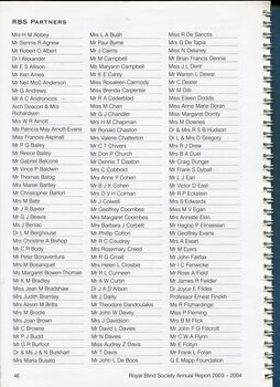 Acknowledgement of corporate and group donors