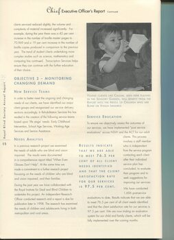 CEO's report with client Callum playing in sensory garden