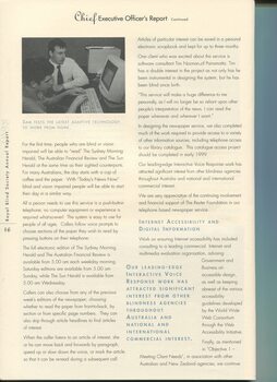 CEO's report with image of Sam using a computer