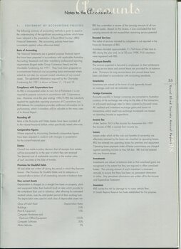 Notes to and forming part of the accounts