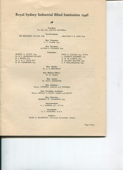 Listing of President, Board and Honorary positions