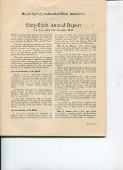 Committee report on activities occurring during the year