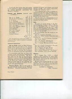 Committee report on activities occurring during the year