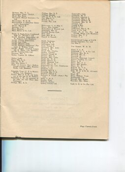 List of Life Members who contributed 10 pounds or more