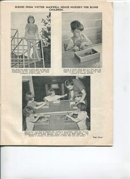 Ella and Warren play, and a group of children around a table