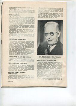Report on activities undertaken during the year and portrait of R.W. Kippax