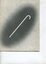 Drawing of a white cane on a black oval background