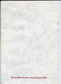 RBS logo embossed on cover on white background
