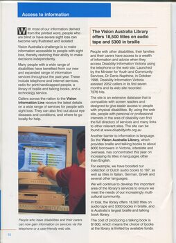 Report on information services such as library and Information Line