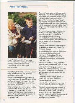 Report on technology and image of client Stephen with Mum Rosemary