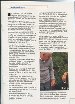 Report on residential care with client Reg Stirling and young Rebecca
