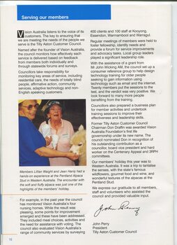 Report on Tilly Aston Customer Council