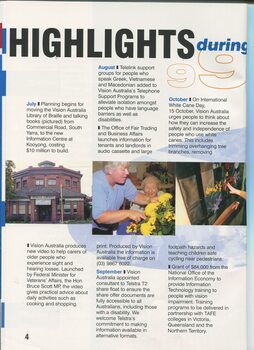 Highlight activities from each month during the year