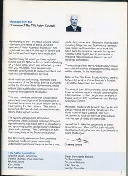 TA Council chair's report on activities during the financial year
