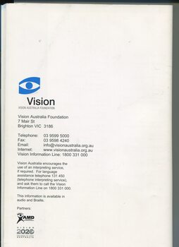 VAF logo, address and contact details for Mair St