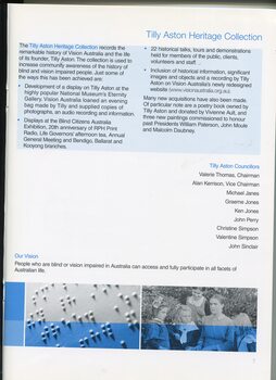 Information about the Tilly Aston Heritage collection