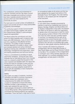 Directors report covering activities over the year