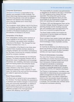 Directors report covering activities over the year