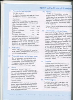 Notes to and forming part of the financial statement