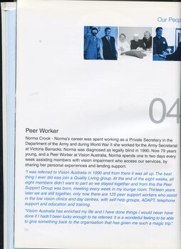 Profile and portrait of Norma Crook