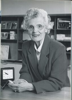 Profile and portrait of Norma Crook