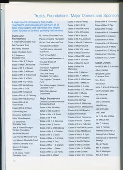 Trusts, Foundations, Major Donors and Sponsors