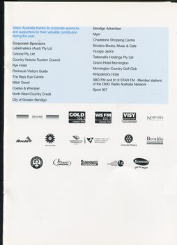 List of corporate donors and sponsors over the year