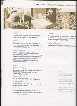 Mission, vision, strategic direction and values