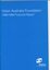 Blue cover page with white writing and VAF logo