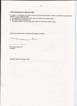Report of the Directors, activities and operations